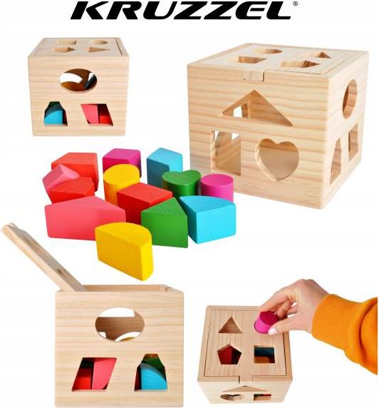 Kruzzel Kruzzel 9366 Vkládací krabička s kostkami - obrázek 6