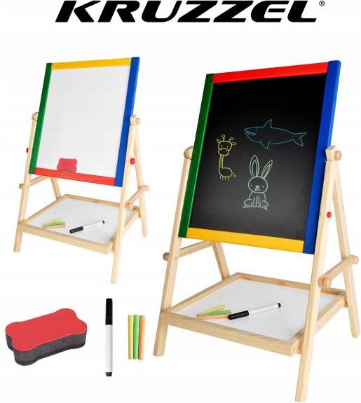 Kruzzel Kruzzel 8905 Multifunkční oboustranná tabule pro děti 42 x 35 cm - obrázek 1