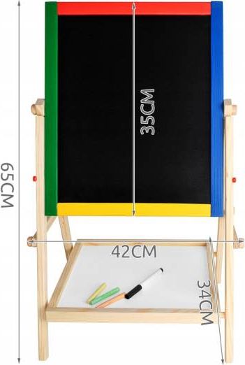 Kruzzel Kruzzel 8905 Multifunkční oboustranná tabule pro děti 42 x 35 cm - obrázek 4