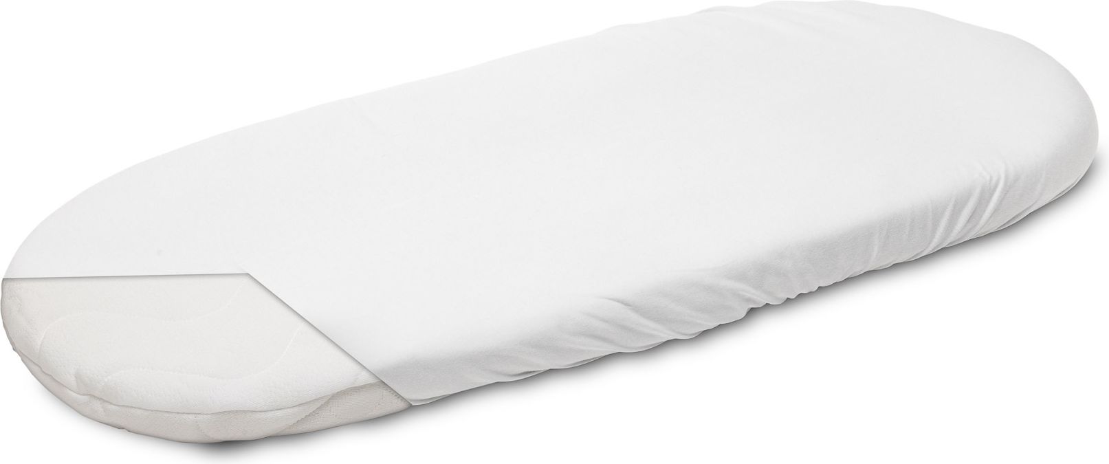 Jersey prostěradlo do kočárku SENSILLO - 75x35cm, barva bílá - obrázek 2