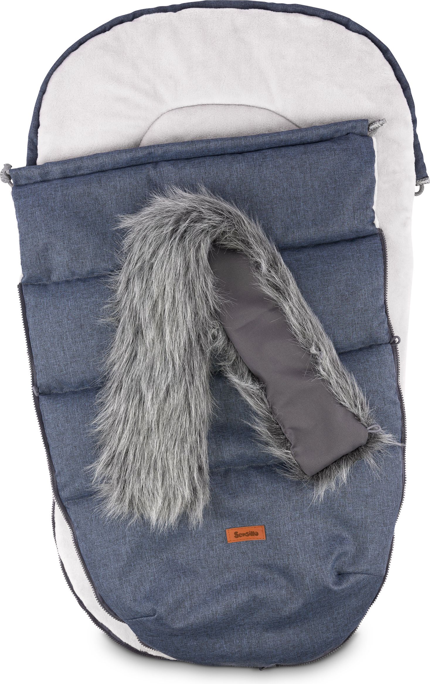 Fusak do kočárku SENSILLO, model Indiana, barva navy - obrázek 2