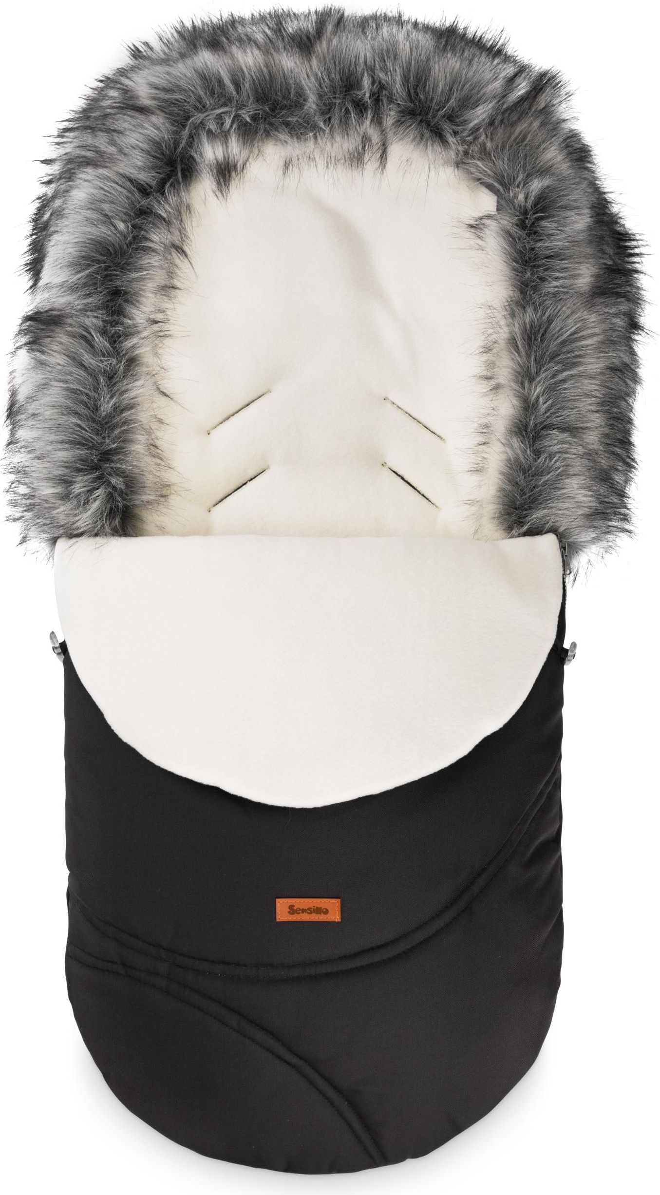 Fusak do kočárku SENSILLO, model Eskimo, barva černá - obrázek 1