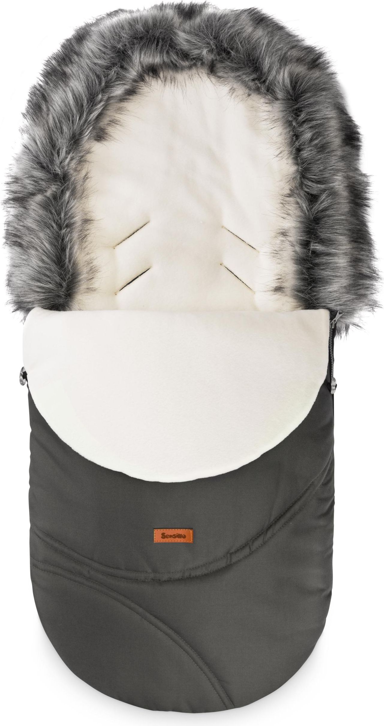 Fusak do kočárku SENSILLO, model Eskimo, barva grafit - obrázek 1