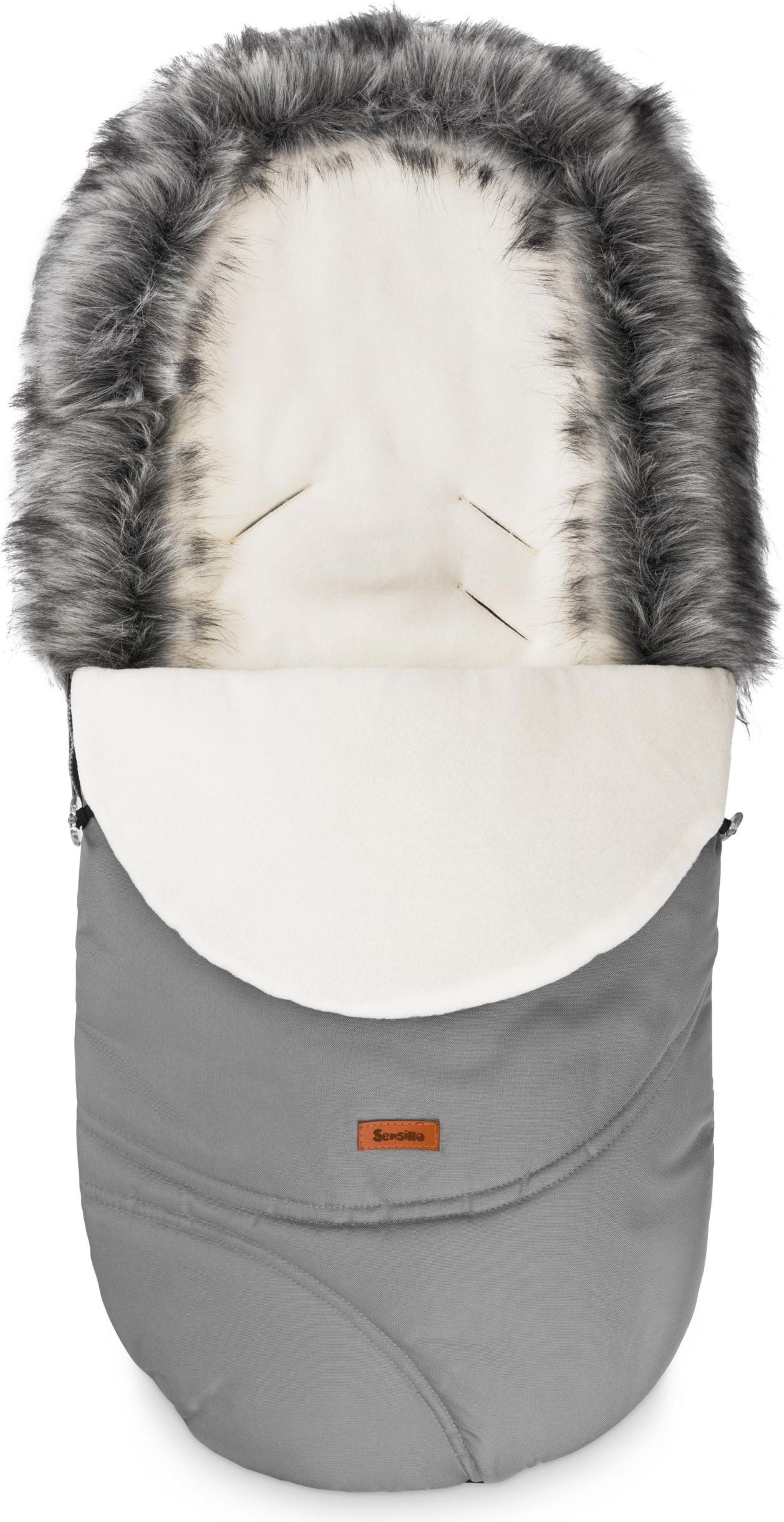 Fusak do kočárku SENSILLO, model Eskimo, barva šedá - obrázek 1