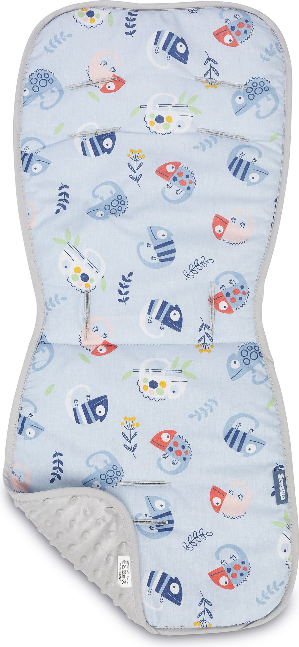Podložka do kočárku SENSILLO, model Basic, motiv chameleon - obrázek 1