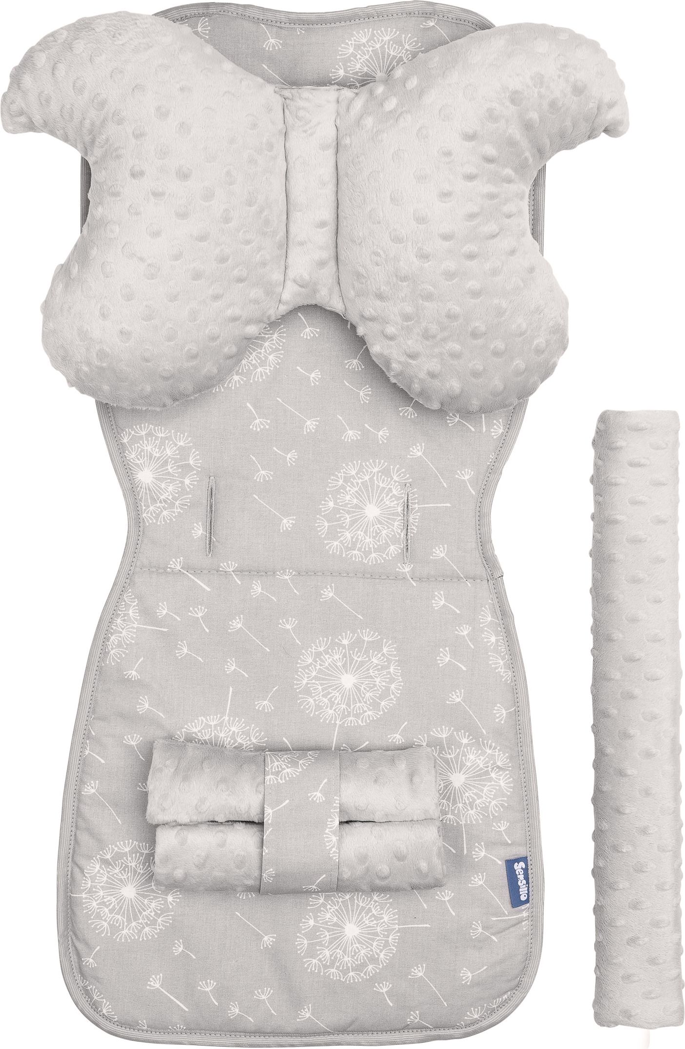 Podložka do kočárku SENSILLO, model Deluxe, set 4ks, motiv pampeliška - obrázek 1