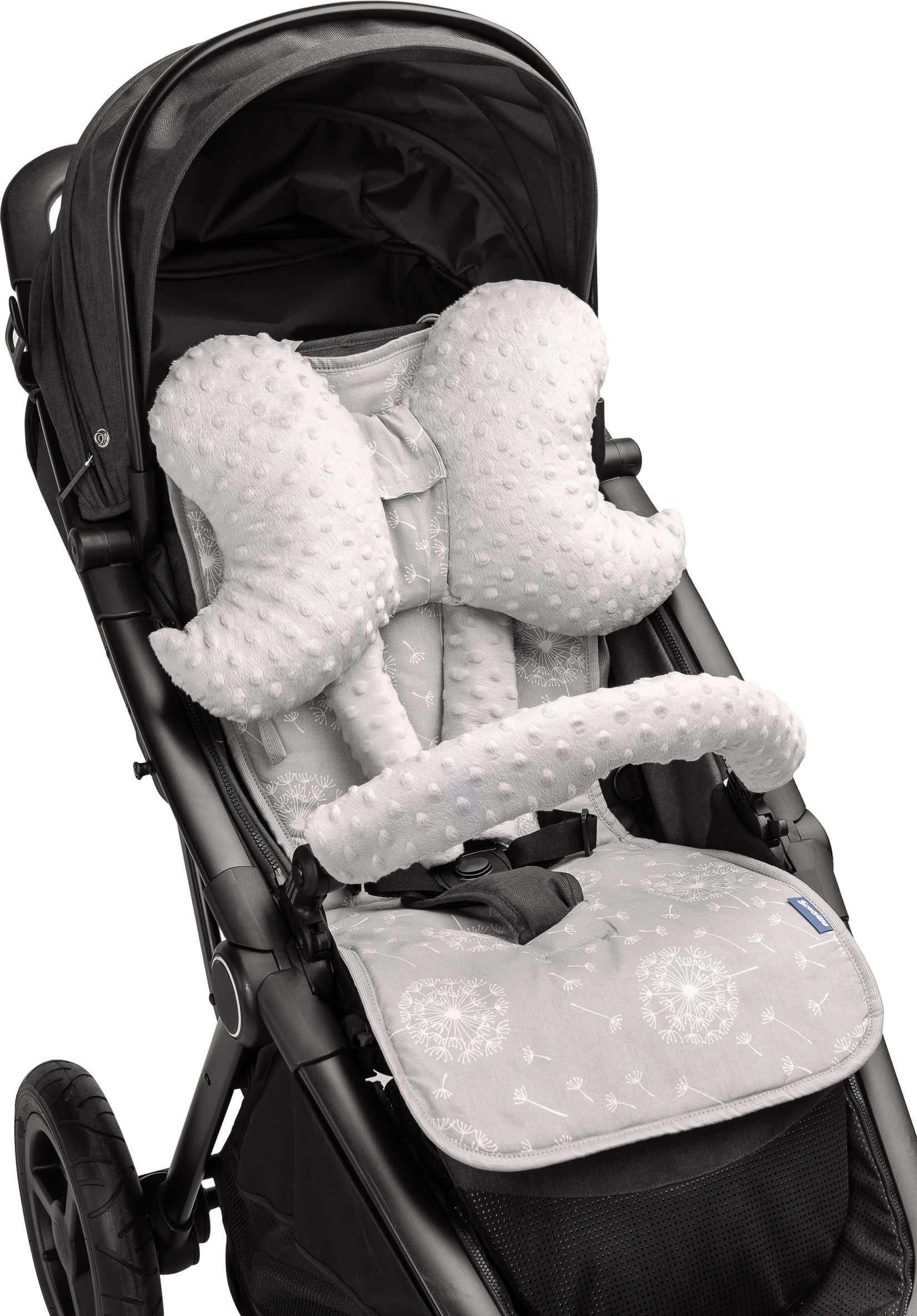 Podložka do kočárku SENSILLO, model Deluxe, set 4ks, motiv pampeliška - obrázek 4