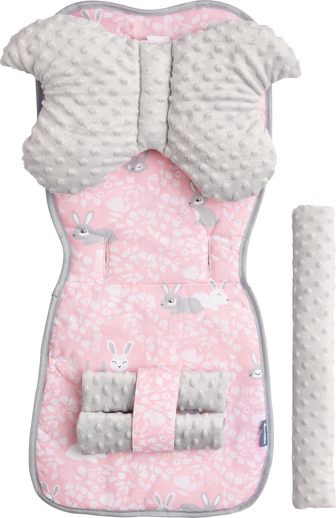 Podložka do kočárku SENSILLO, model Deluxe, set 4ks, motiv zajíc - obrázek 1