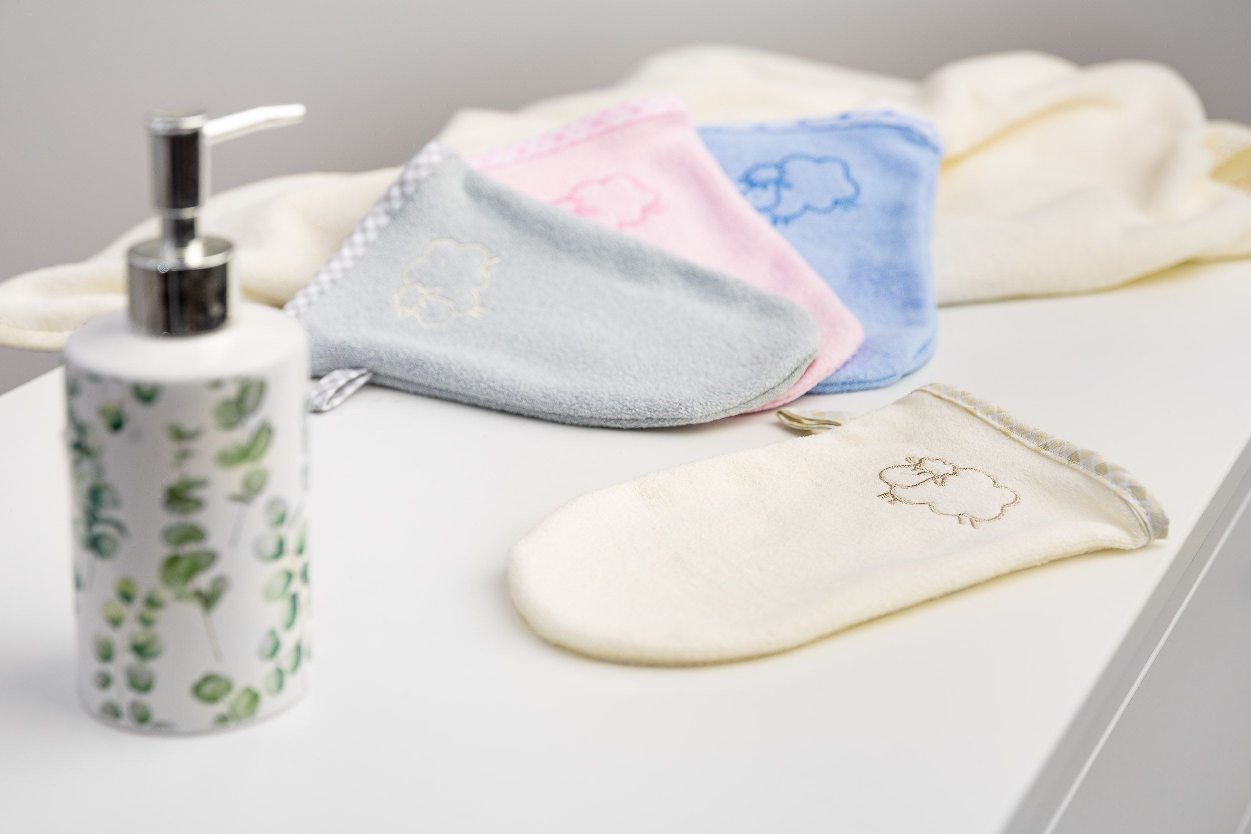 Mycí žínka Sensillo - froté Barva: Růžová - obrázek 3