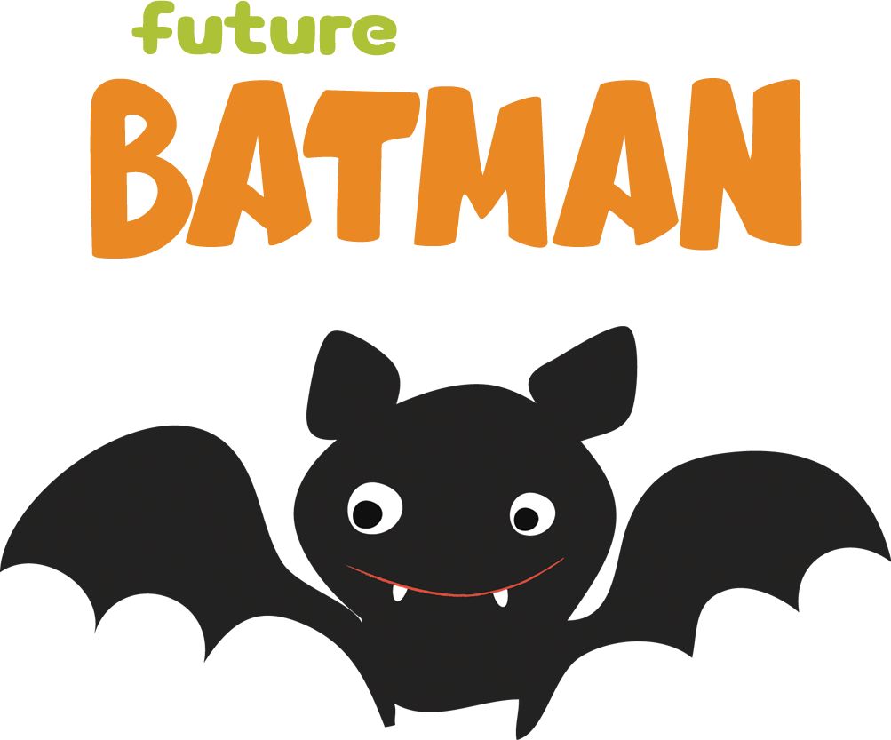Kojenecké body Ellie Bee, krátký nebo dlouhý rukáv, barva bílá, motiv "Future Batman" Velikost: 0 - 3 měsíce (56 - 62cm), Rukáv: krátky - obrázek 2