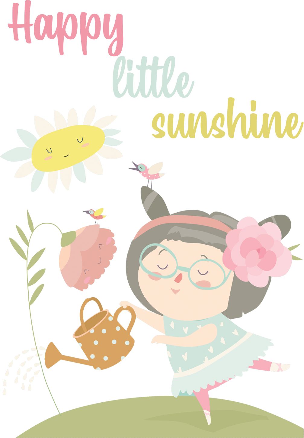 Kojenecké body Ellie Bee, krátký nebo dlouhý rukáv, barva bílá, motiv "Happy little sunshine" Velikost: 0 - 3 měsíce (56 - 62cm), Rukáv: krátky - obrázek 2