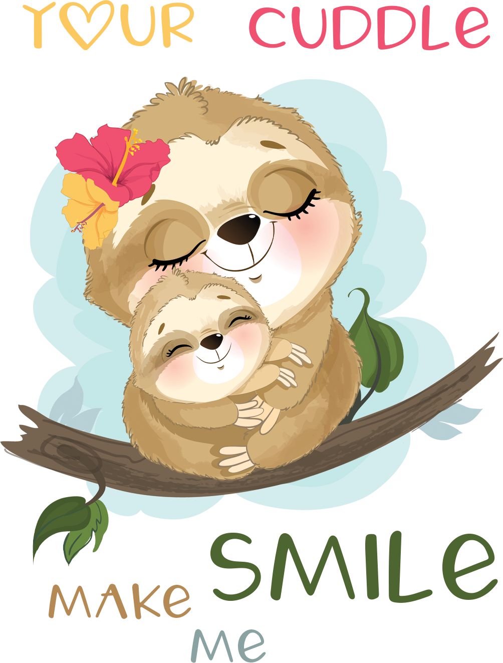 Kojenecké body Ellie Bee, krátký nebo dlouhý rukáv, barva bílá, motiv "Your cuddle make me smile" Velikost: 0 - 3 měsíce (56 - 62cm), Rukáv: dlouhý - obrázek 2