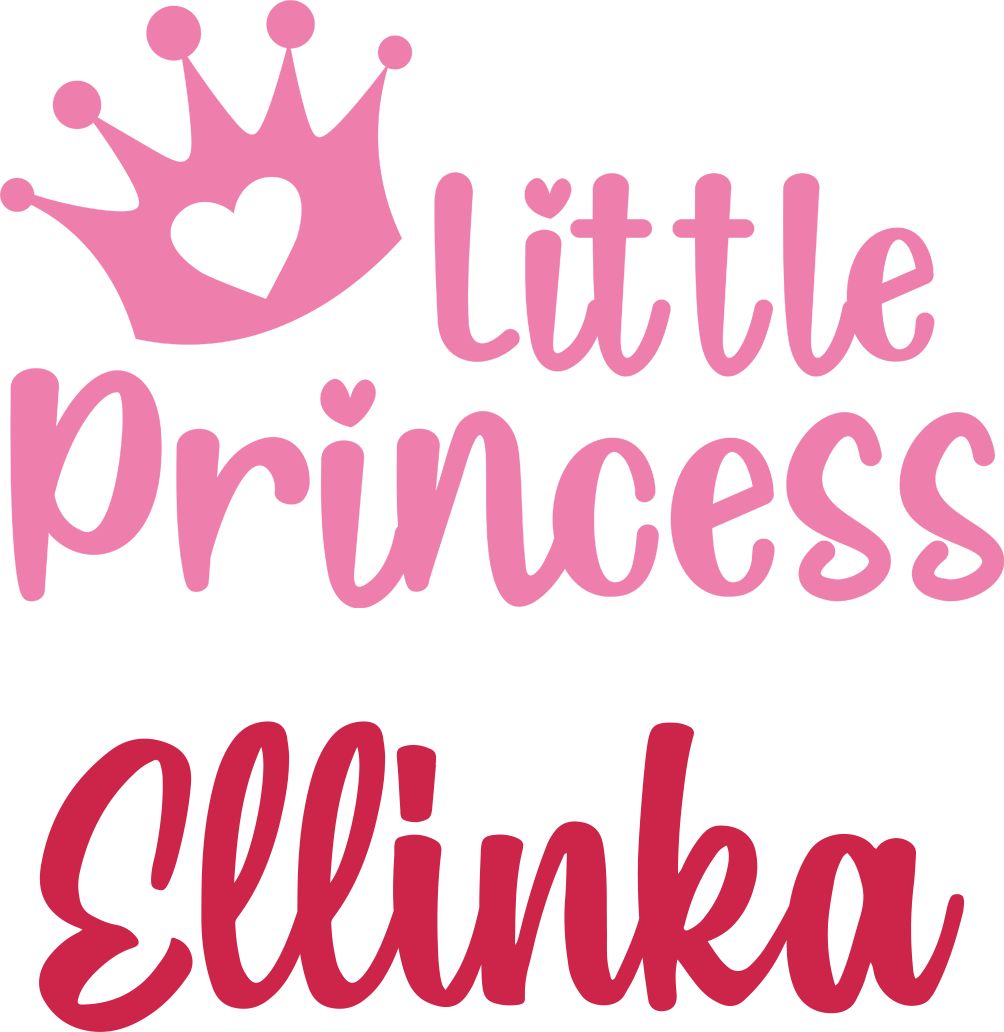Kojenecké body Ellie Bee, krátký nebo dlouhý rukáv, barva bílá, motiv "Little princess" s jménem dítěte Velikost: 0 - 3 měsíce (56 - 62cm), Rukáv: dlouhý - obrázek 2