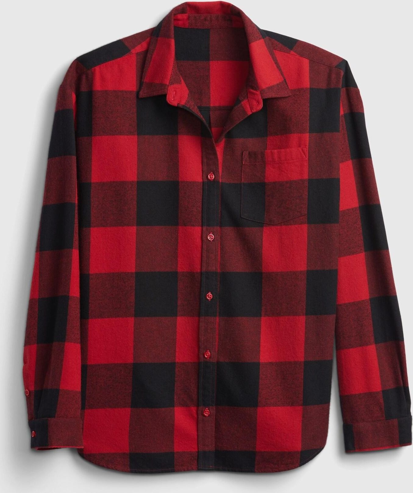 Červená holčičí košile flannel GAP - 128 - obrázek 1