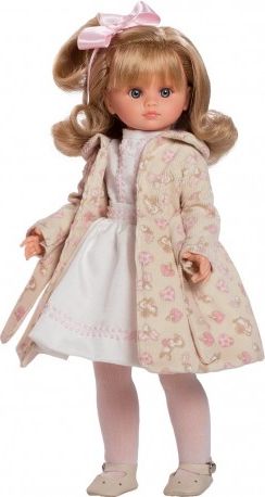 Luxusní dětská panenka-holčička Berbesa Flora 42cm, Béžová - obrázek 1