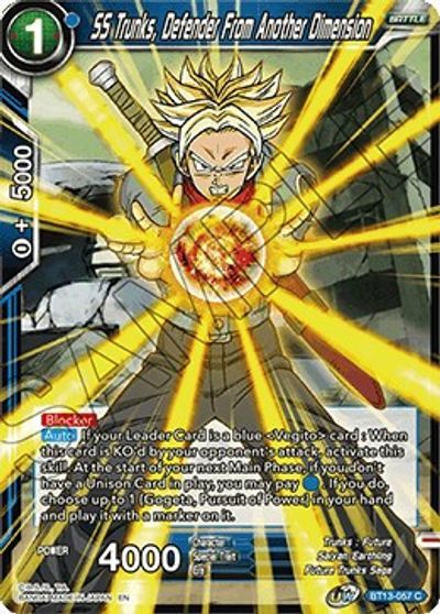 SS Trunks, Defender From Another Dimension (C)/ Dragon Ball Super -  Supreme Rivalry - obrázek 1
