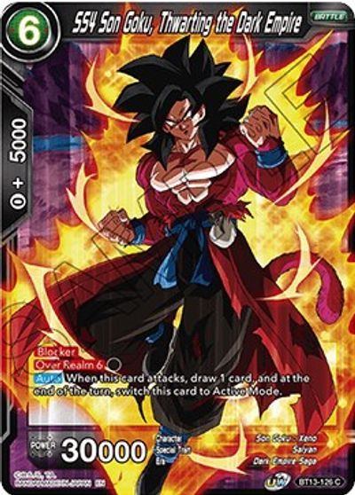 SS4 Son Goku, Thwarting the Dark Empire (C)/ Dragon Ball Super -  Supreme Rivalry - obrázek 1