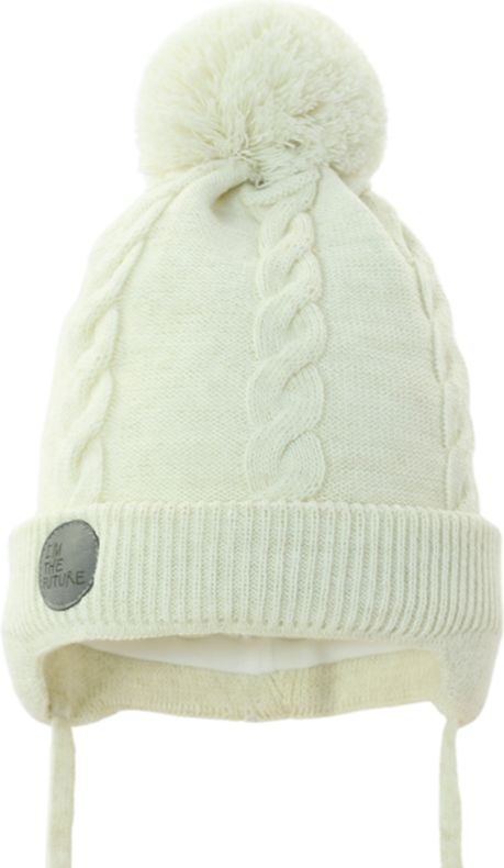 PUPILL Čepice zimní Dominik cream mel vel. 42-44 - obrázek 1
