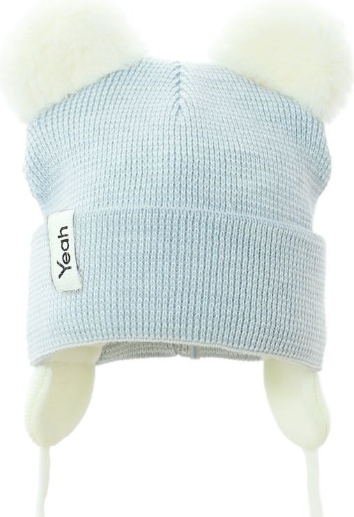 PUPILL Čepice zimní Gwidon blue cream vel. 38-40 - obrázek 1