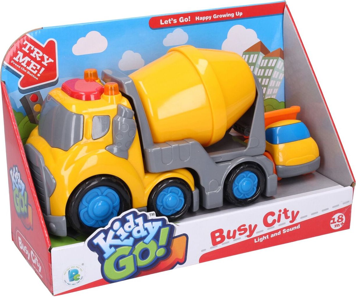 Kiddy Auto míchačka s efekty 19,5 cm sklápěč 6,5 cm - obrázek 1