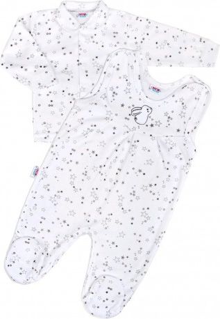 Kojenecká souprava New Baby Magic Star šedá, Šedá, 74 (6-9m) - obrázek 1