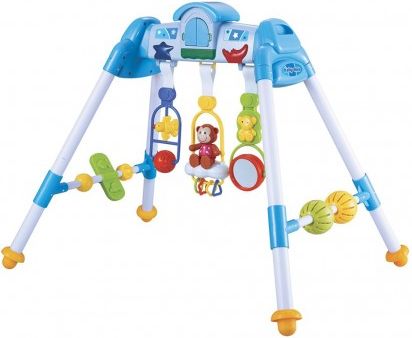 Dětská hrající edukační hrazdička De Lux Baby Mix blue, Modrá - obrázek 1