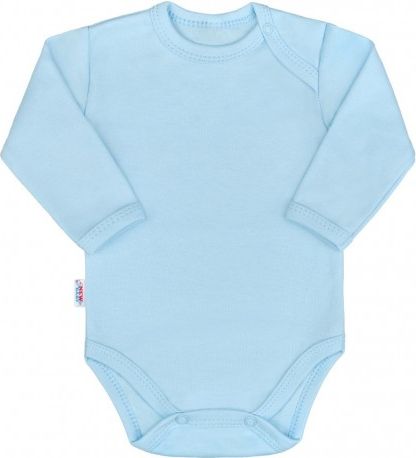 Kojenecké body s dlouhým rukávem New Baby Pastel modré, Modrá, 62 (3-6m) - obrázek 1