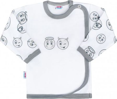 Kojenecká bavlněná košilka New Baby Emotions, Bílá, 68 (4-6m) - obrázek 1