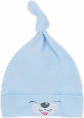 Bavlněná kojenecká čepička Bobas Fashion Lucky modrá, Modrá, 56 (0-3m) - obrázek 1