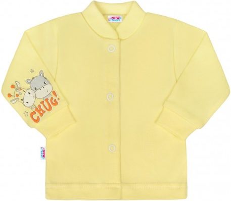 Kojenecký kabátek New Baby chug žlutý, Žlutá, 50 - obrázek 1