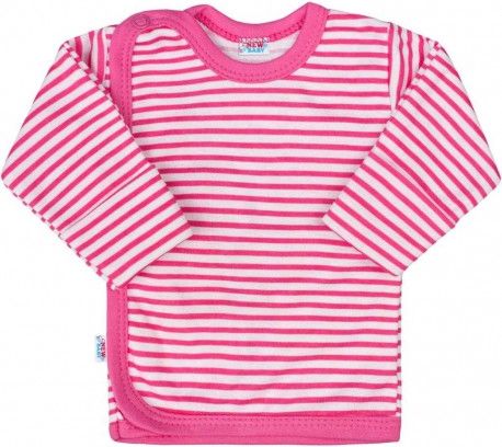 Kojenecká košilka New Baby Classic II s růžovými pruhy, Růžová, 56 (0-3m) - obrázek 1