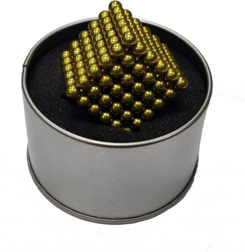 Neocube Neocube - zlaté magnetické kuličky v dárkové krabičce - obrázek 1