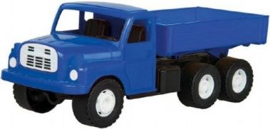Auto nákladní Tatra 148 valník plast 30cm modrá v krabici 35x18x13cm - obrázek 1