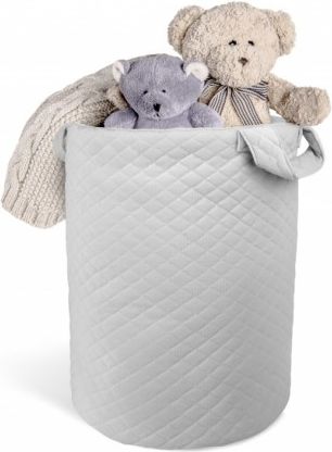 Box na hračky Velvet lux Miminu, prošívaný - šedý - obrázek 1
