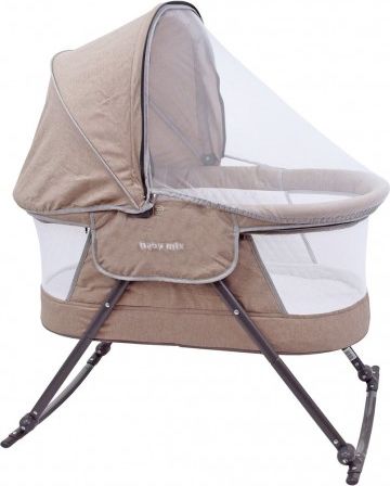 Dětská cestovní kolébka postýlka Baby Mix beige, Béžová - obrázek 1