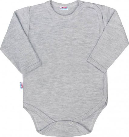 Kojenecké celorozepínací body New Baby Classic II šedé, Šedá, 50 - obrázek 1