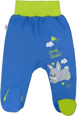 Dětské polodupačky New Baby Lovely Rabbit, Modrá, 50 - obrázek 1