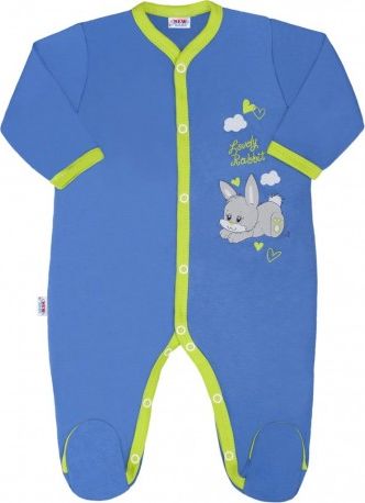 Dětský overal New Baby Lovely Rabbit, Modrá, 86 (12-18m) - obrázek 1