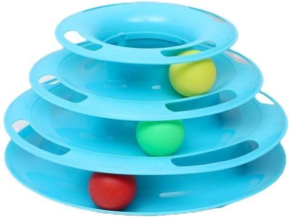 Kraftika Sada hraček pro kočky, se 3 míčky, různé barvy - obrázek 1