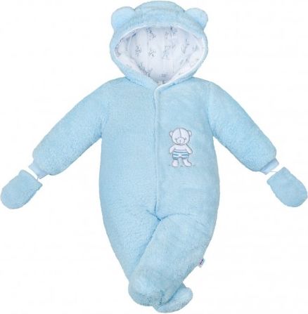 Zimní kombinézka New Baby Nice Bear modrá, Modrá, 68 (4-6m) - obrázek 1