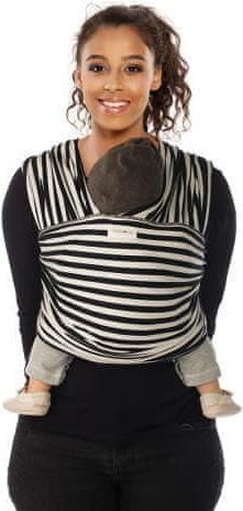 Babylonia TRICOT-SLEN Design šátek na nošení dětí col. 606 black&white stripes - obrázek 1