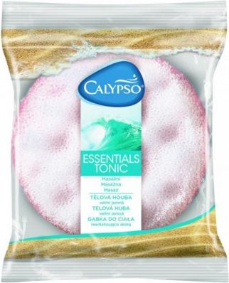 Mycí masážní houba Essentials Tonic Calypso růžová, Růžová - obrázek 1