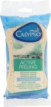 Koupelová houba Active peeling Calypso, Bílá - obrázek 1