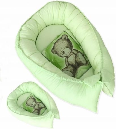 Oboustranné hnízdečko, kokon Teddy 80x45x15cm - zelené - obrázek 1