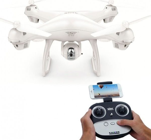 4DAVE SJ70W - dron s GPS a follow me - bílá - obrázek 1