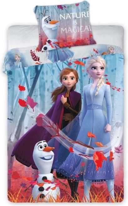 FARO Textil Dětské povlečení Frozen - Nature is Magical 140x200 cm - obrázek 1