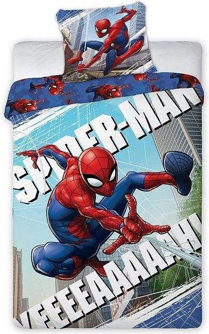 FARO Povlečení Spiderman Pavučina Bavlna 140x200 70x90 - obrázek 1