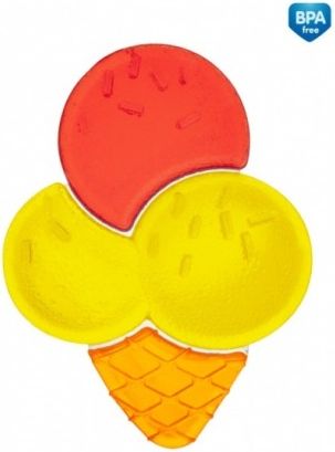 Kousátko vodní zmrzlina - žluto/červená - obrázek 1