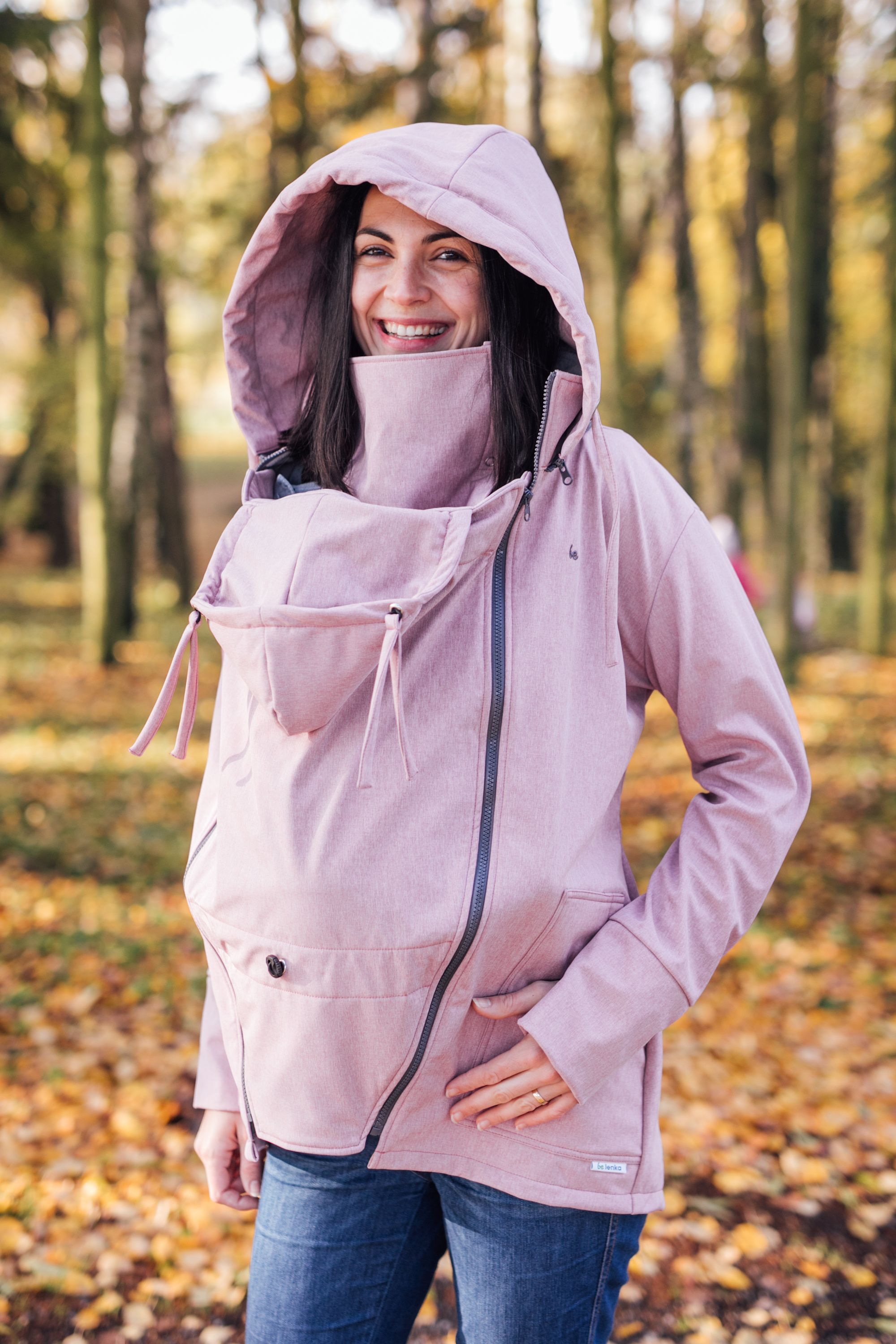Softshellová bunda Be Lenka - Rose Pink Provedení: Nosící bunda se softshellovou vsádkou 2 v 1, Velikost: L - obrázek 3