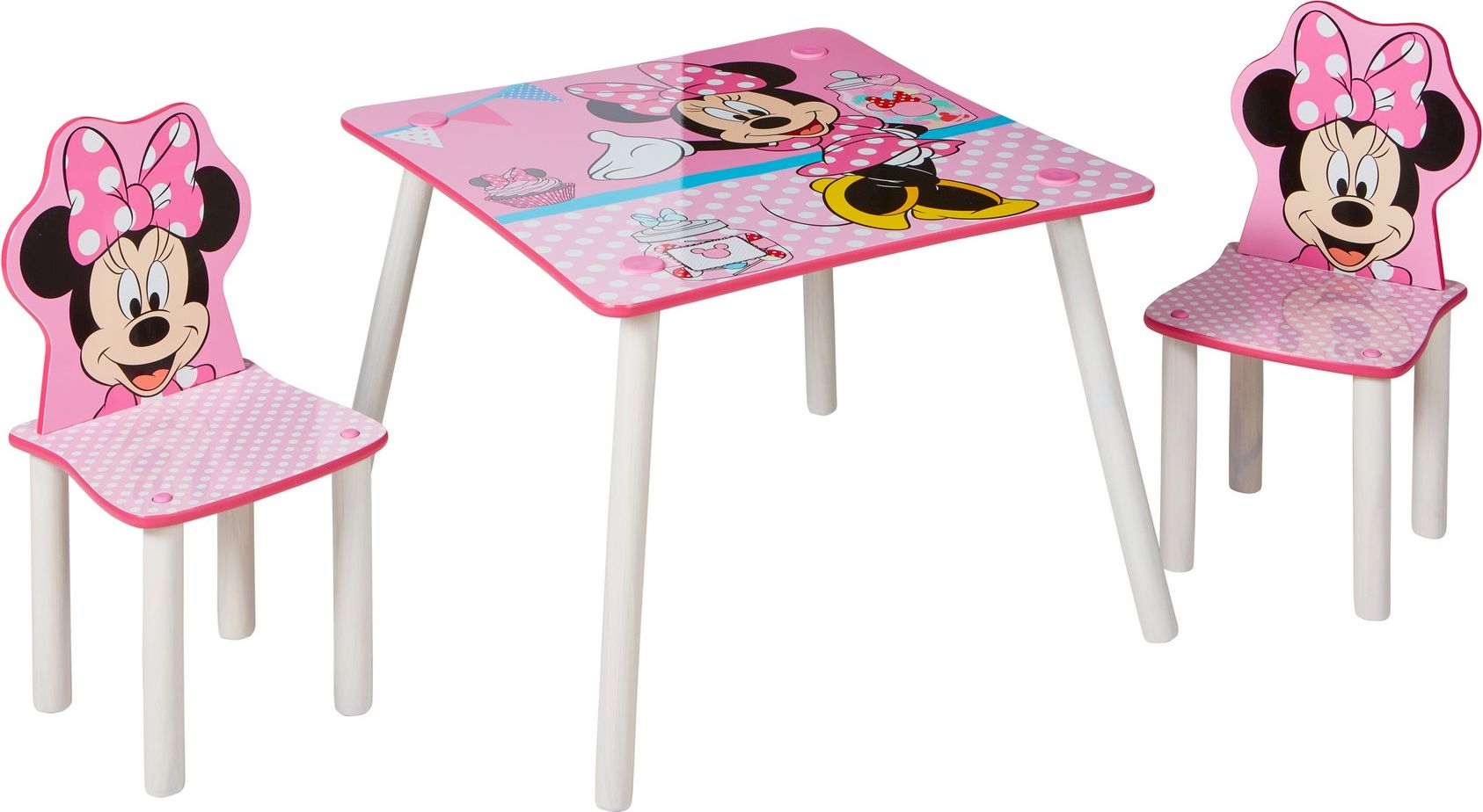 DĚTSKÝ STŮL S ŽIDLEMI MINNIE MOUSE - obrázek 1